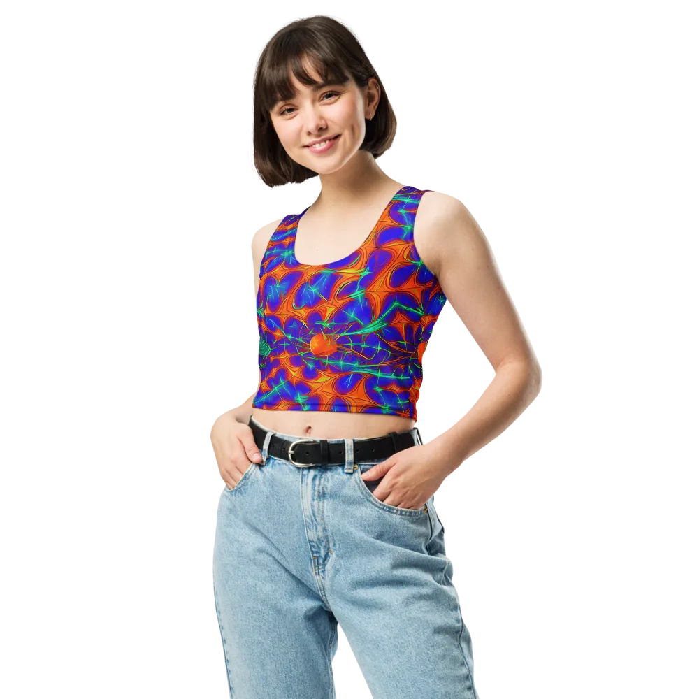 Nebula Tides on Crop Top — Front