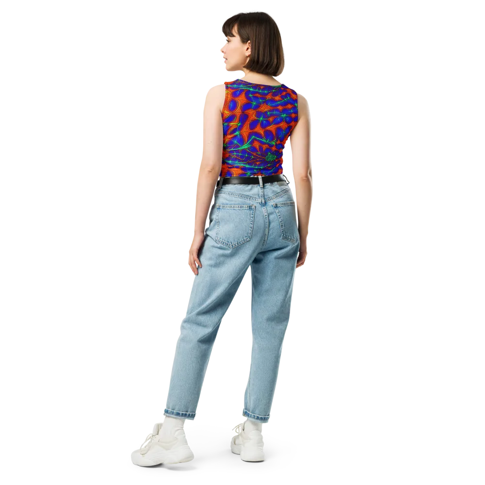Nebula Tides on Crop Top — Back