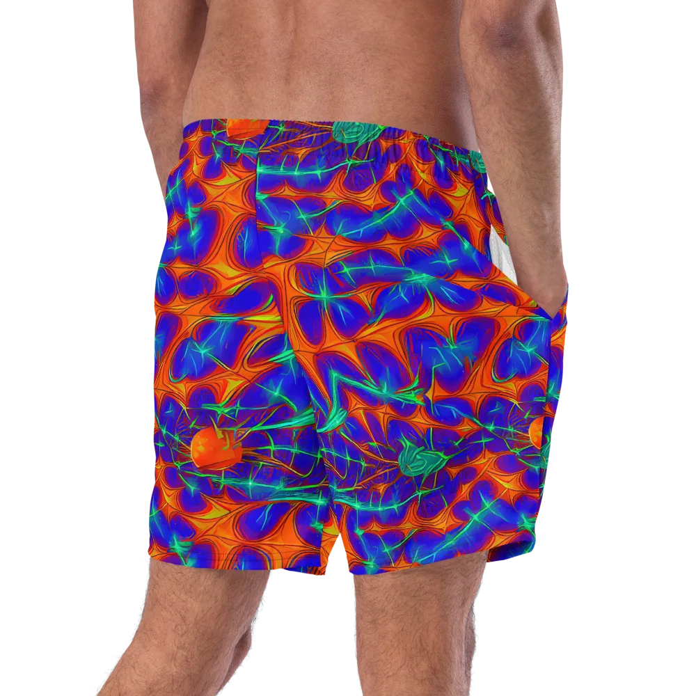 Nebula Tides on Swim Trunks — Right Back