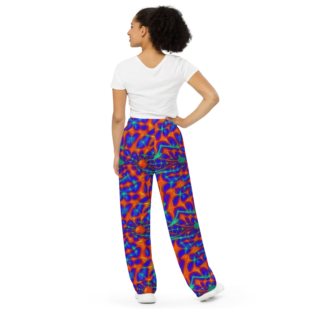 Nebula Tides on Wide-Leg Pants — Back
