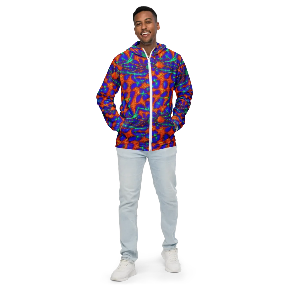 Nebula Tides on Men's Windbreaker — Front