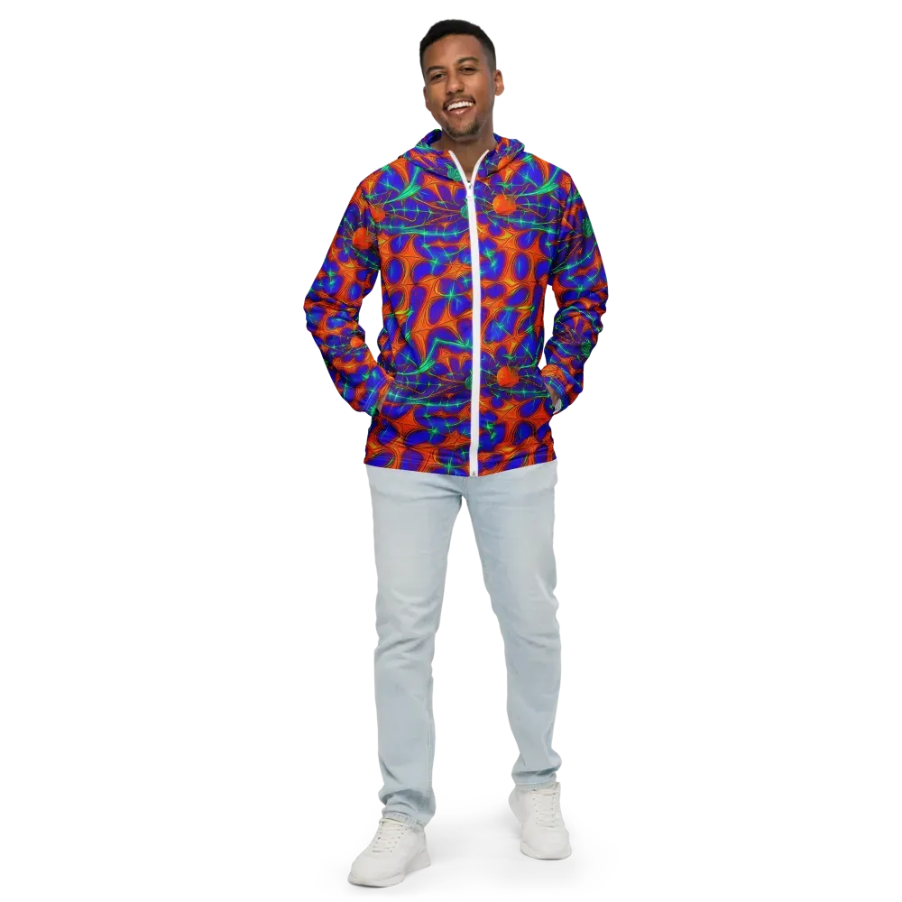 Nebula Tides on Men's Windbreaker — Front