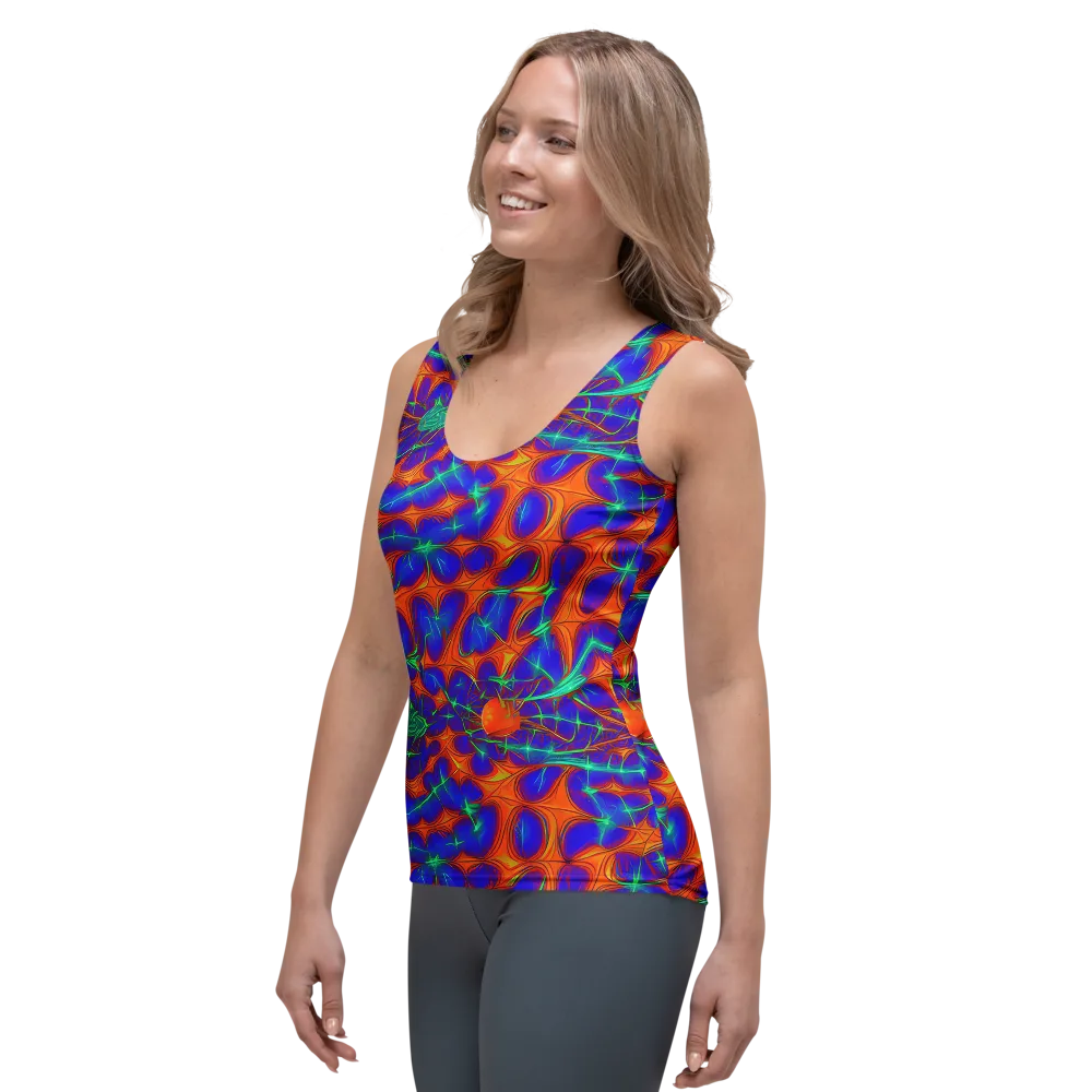 Nebula Tides on Women's Tank Top — Left Front