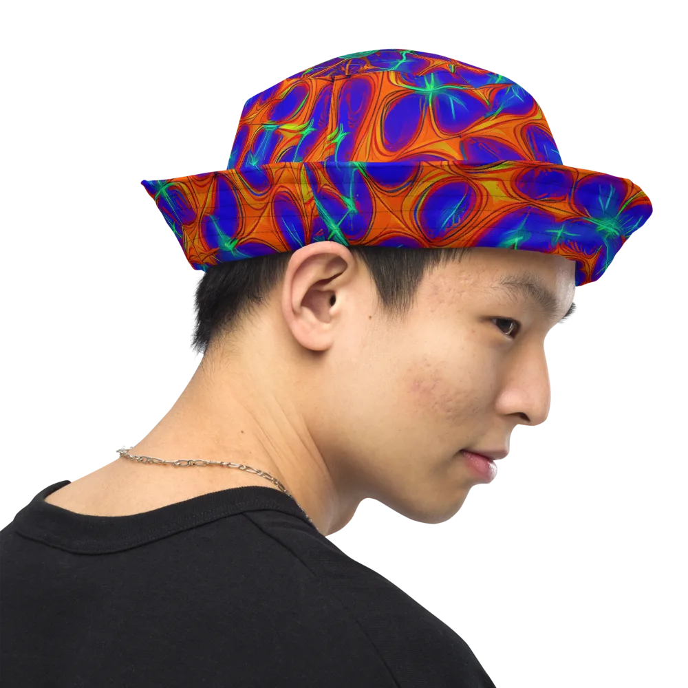 Nebula Tides on Reversible Bucket Hat — Right Outside