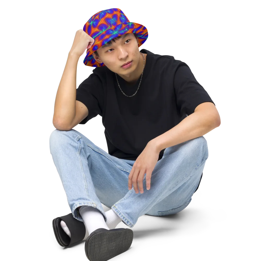 Nebula Tides on Reversible Bucket Hat — Front 2 Inside