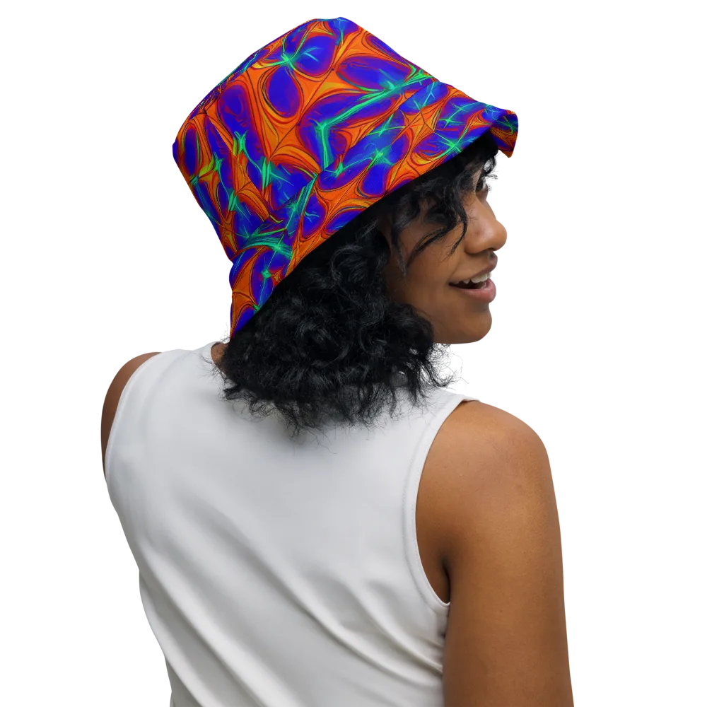 Nebula Tides on Reversible Bucket Hat — Right Outside