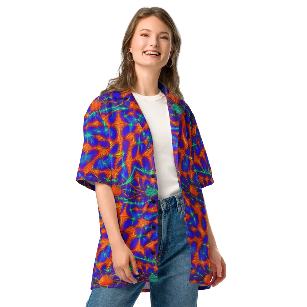 Nebula Tides on Button Shirt — Front