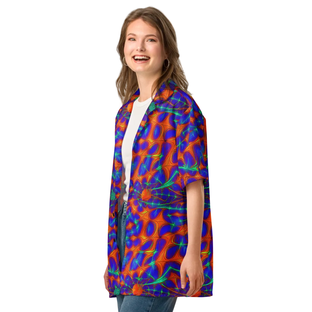 Nebula Tides on Button Shirt — Left Front
