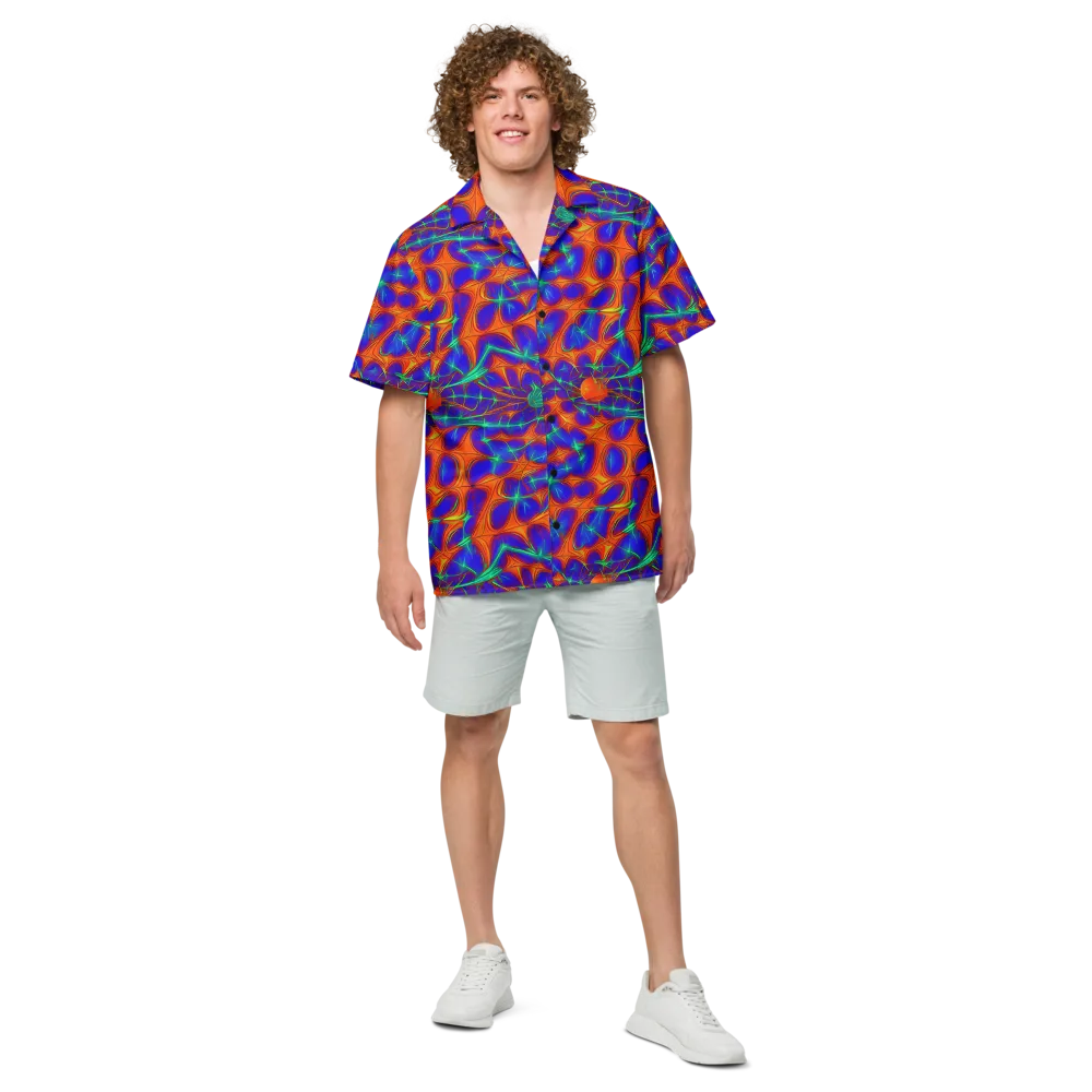 Nebula Tides on Button Shirt — Front