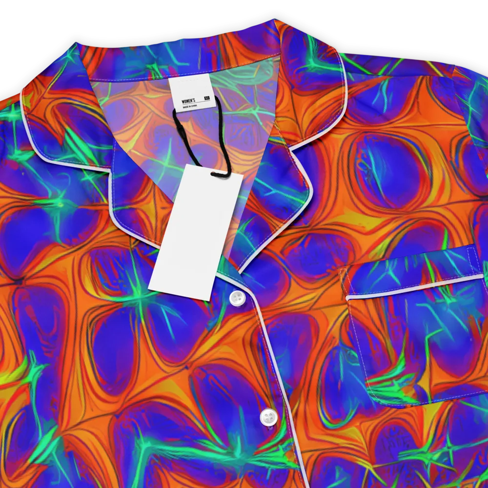 Nebula Tides on Women's Short Sleeve Pajama Top — Product details