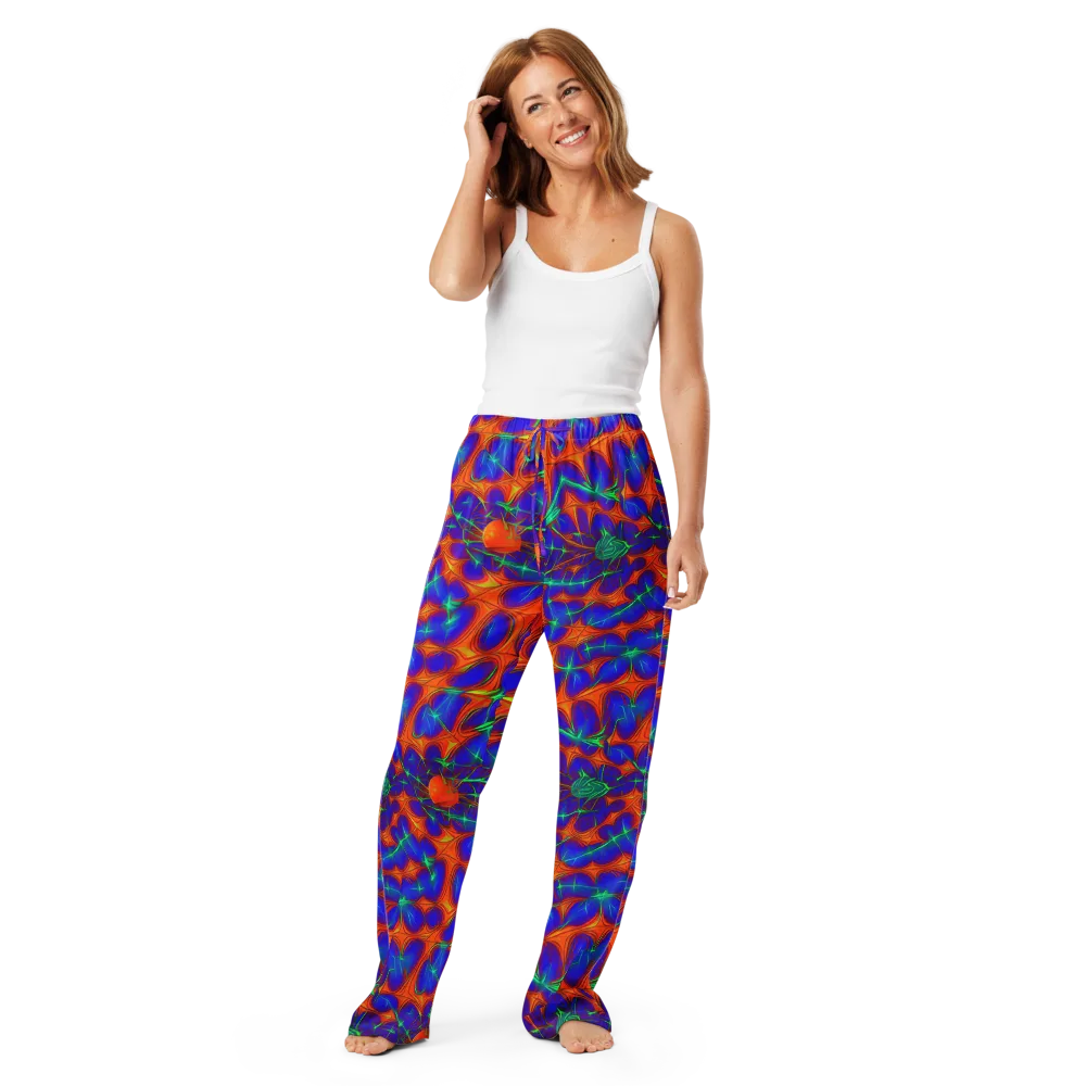 Nebula Tides on Women's Pajama Pants — Front