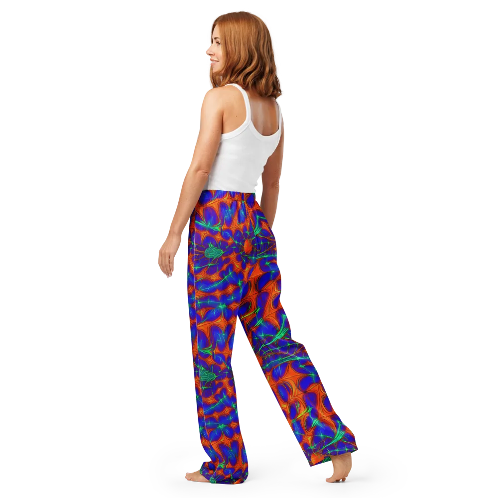 Nebula Tides on Women's Pajama Pants — Back