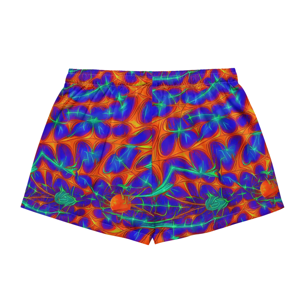 Nebula Tides on Women's Pajama Shorts — Back