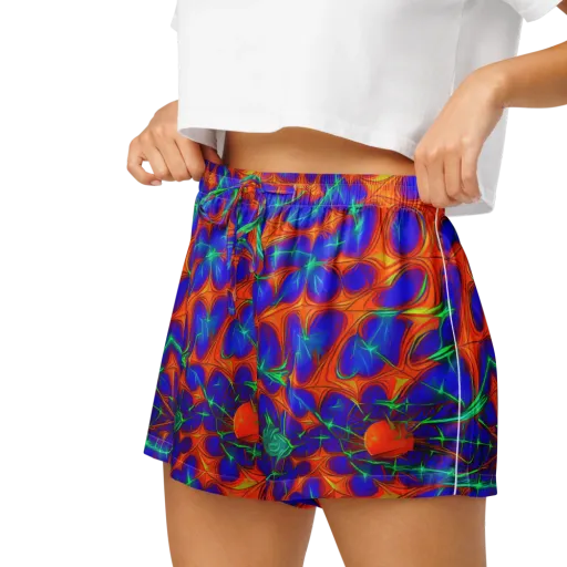 Nebula Tides on a Women's Pajama Shorts