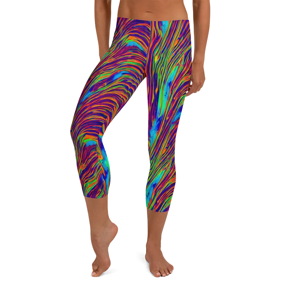 Lux Waves on Capri Leggings — Front