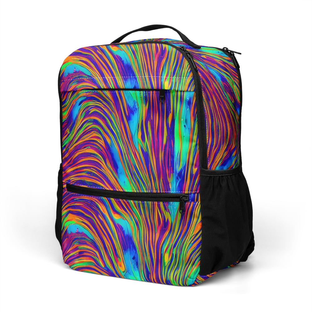 Lux Waves on Utility Backpack — Left Front
