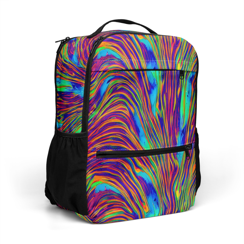 Lux Waves on Utility Backpack — Right Front