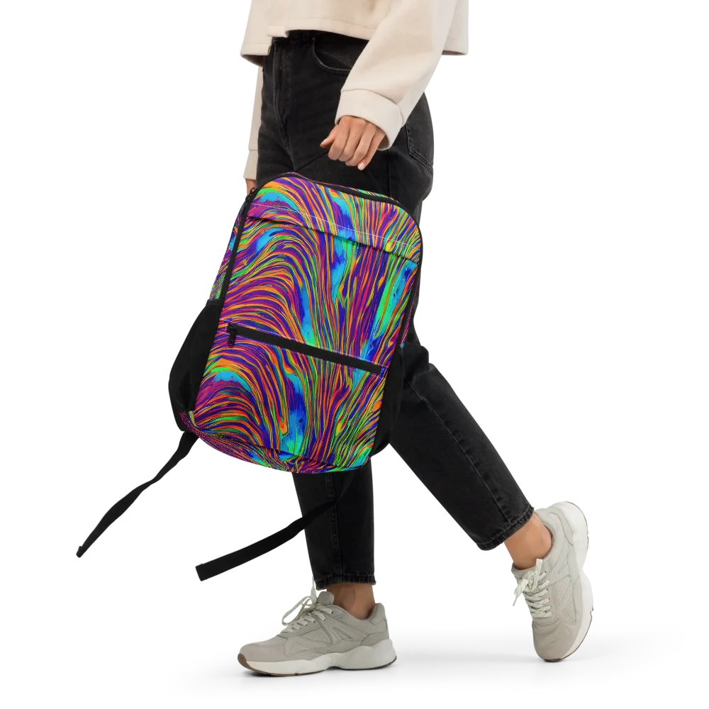 Lux Waves on Utility Backpack — Front