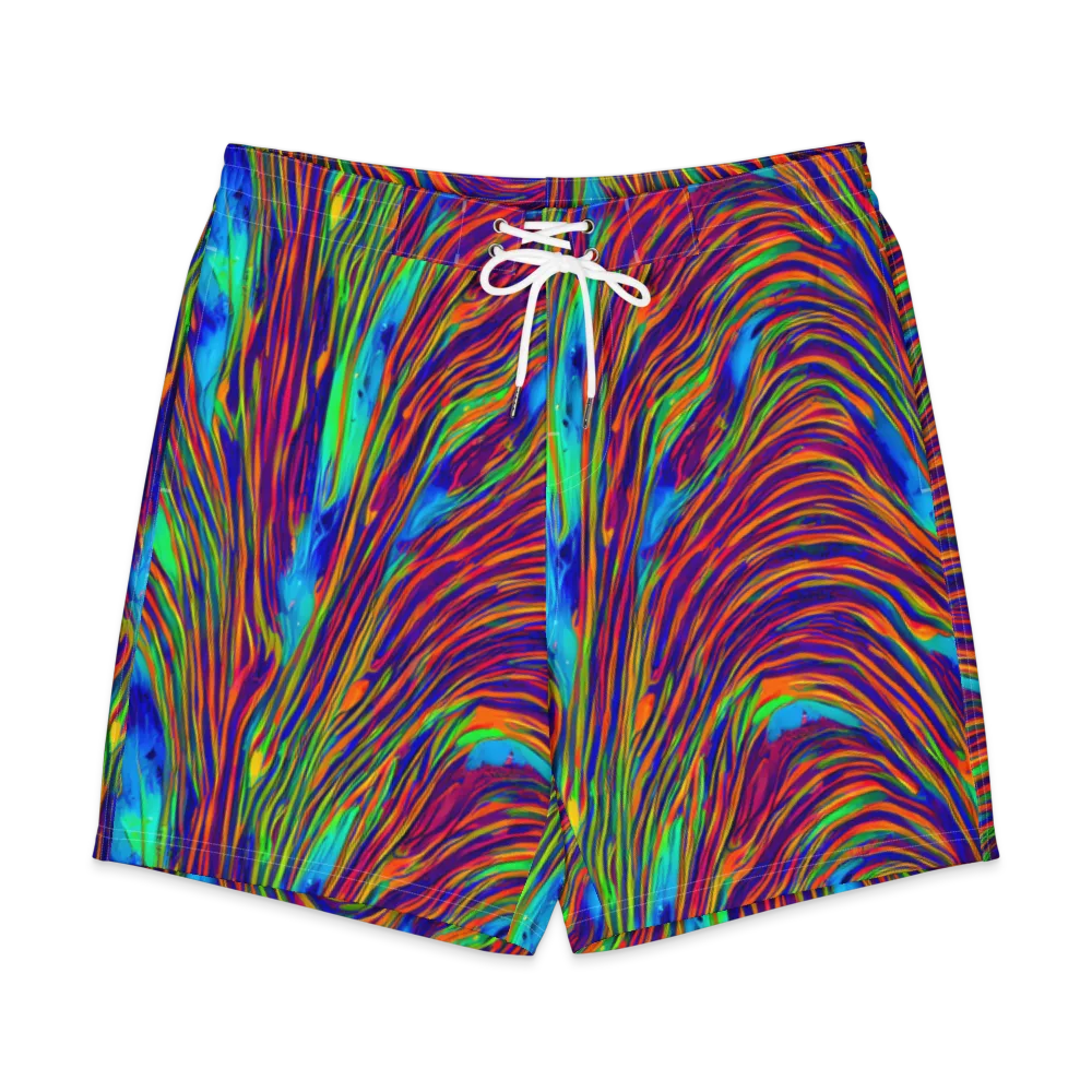 Lux Waves on Men's Board Shorts — Front