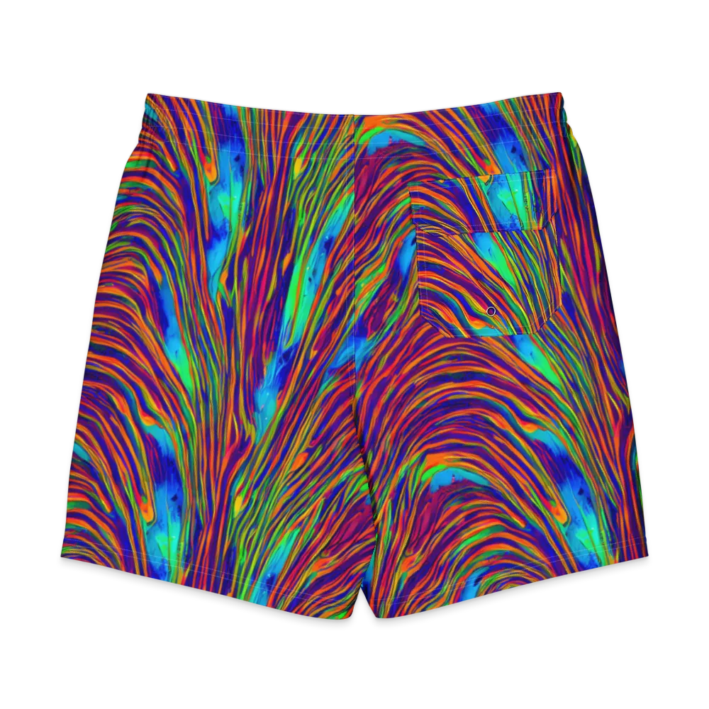 Lux Waves on Men's Board Shorts — Back