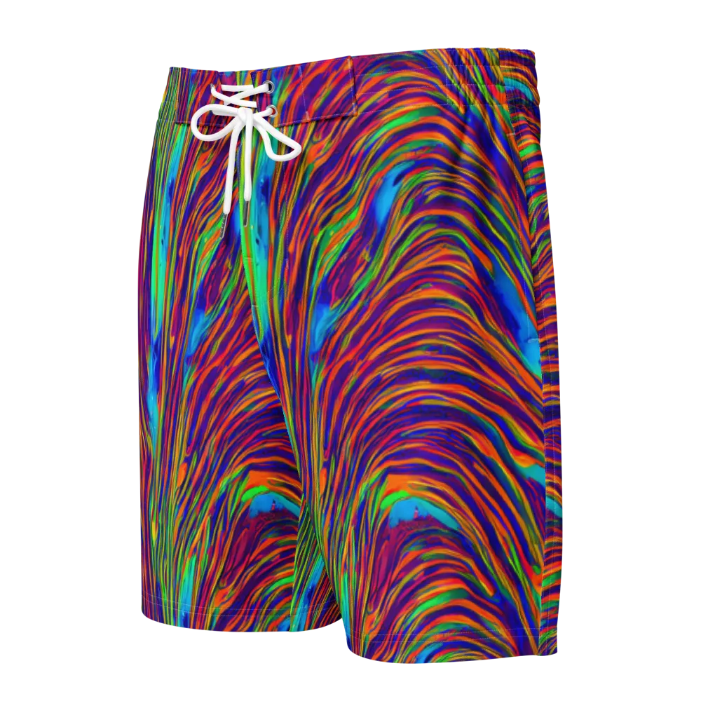 Lux Waves on Men's Board Shorts — Front