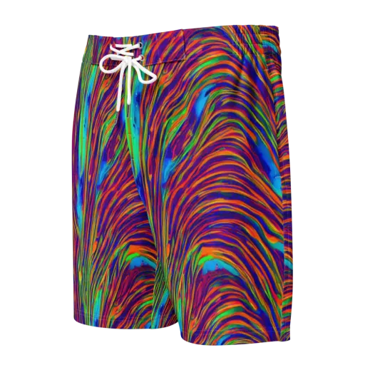 Lux Waves on a Men's Board Shorts