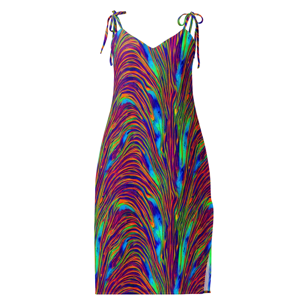 Lux Waves on Slip Dress — Front