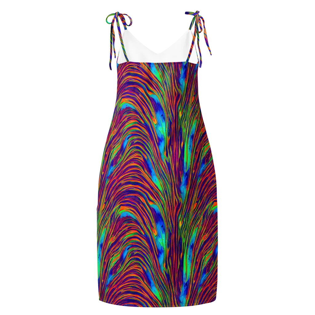 Lux Waves on Slip Dress — Back