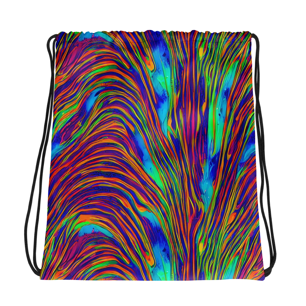 Lux Waves on Drawstring Bag — Photo