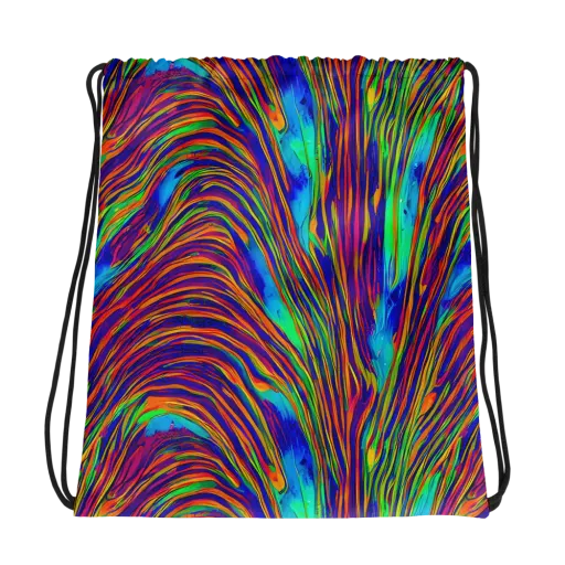 Lux Waves on a Drawstring Bag