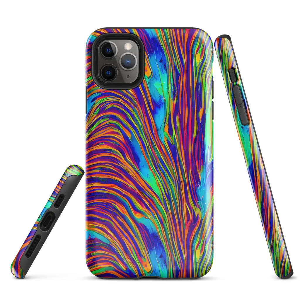 Lux Waves on Tough Case for iPhone® — Front