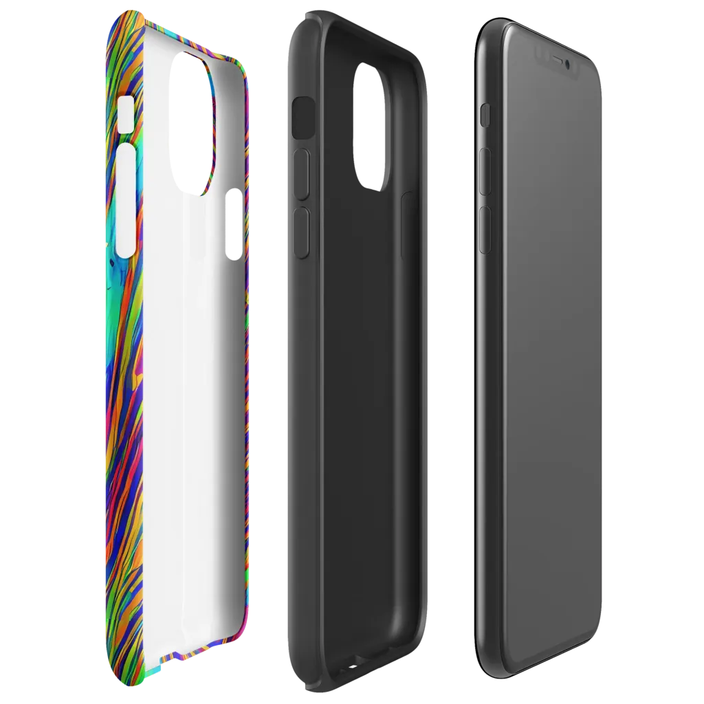 Lux Waves on Tough Case for iPhone® — Right