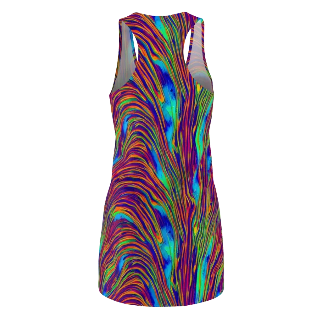 Lux Waves on Racerback Dress — Back