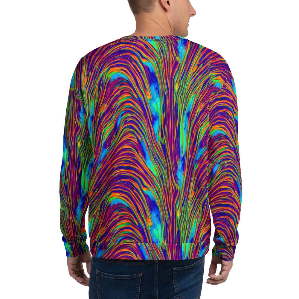 Lux Waves on Sweatshirt — Back