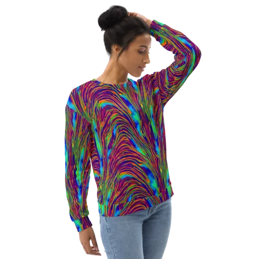 Lux Waves on a Sweatshirt