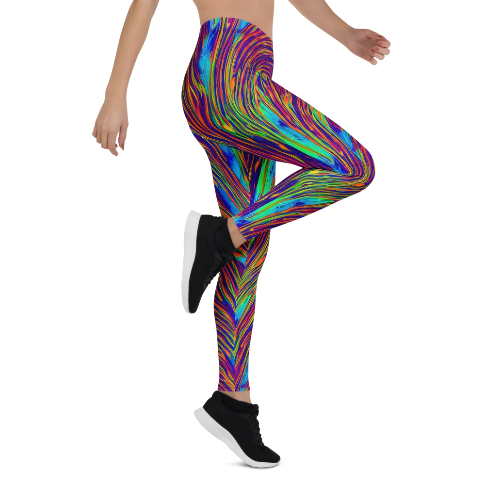 Lux Waves on Leggings — Right