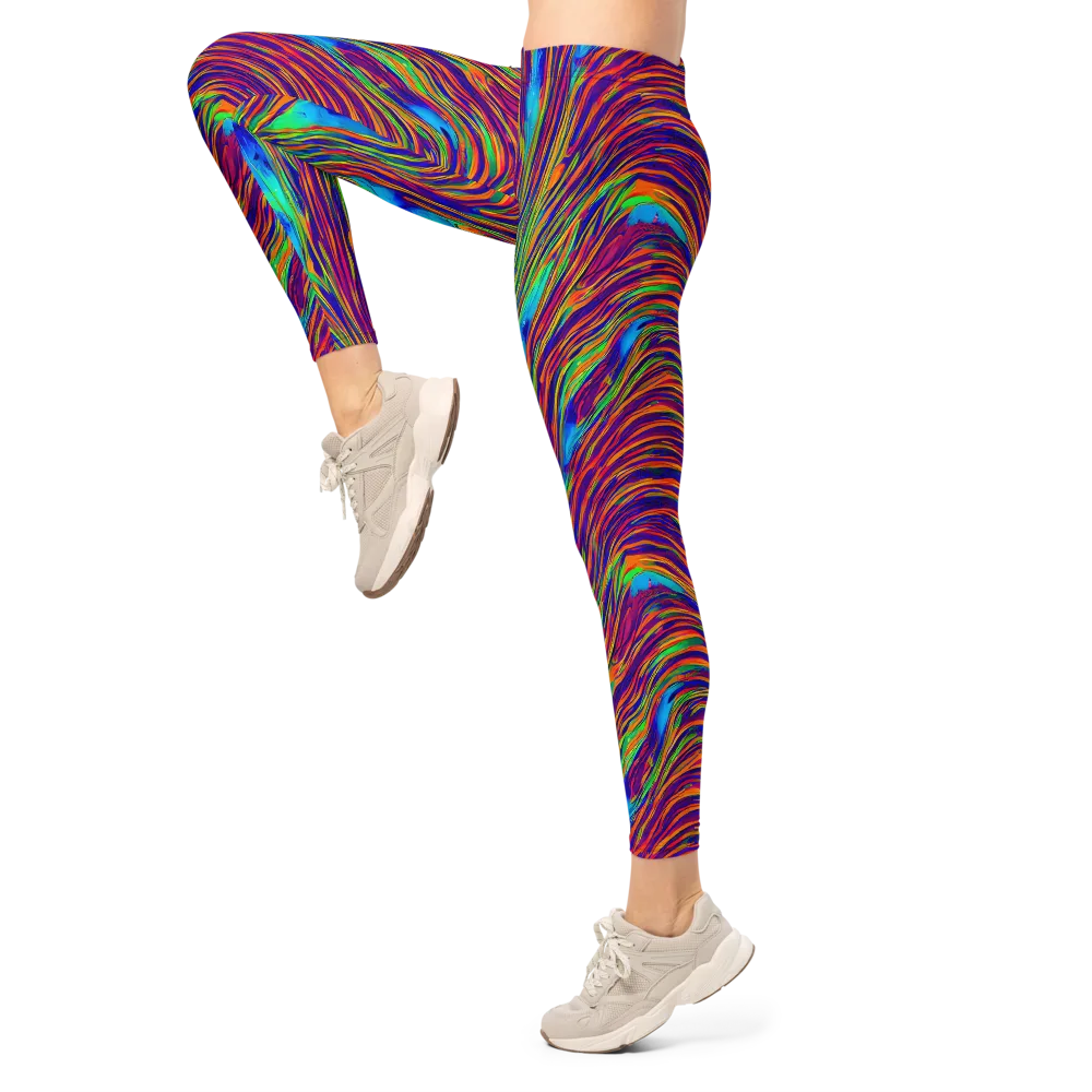 Lux Waves on Leggings — Left