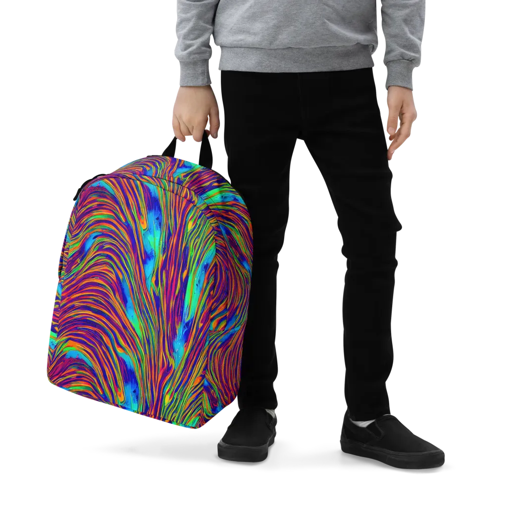 Lux Waves on Minimalist Backpack — Zoomed-in
