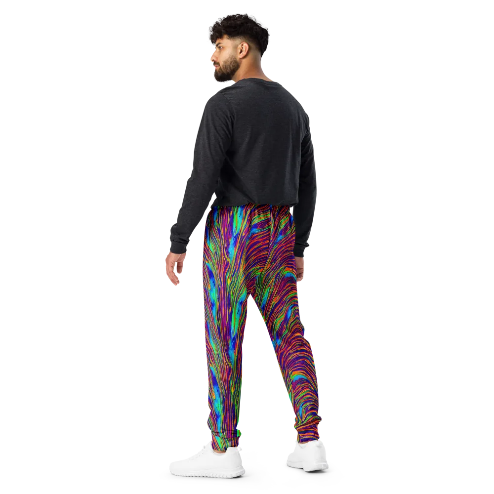 Lux Waves on Men's Joggers — Back