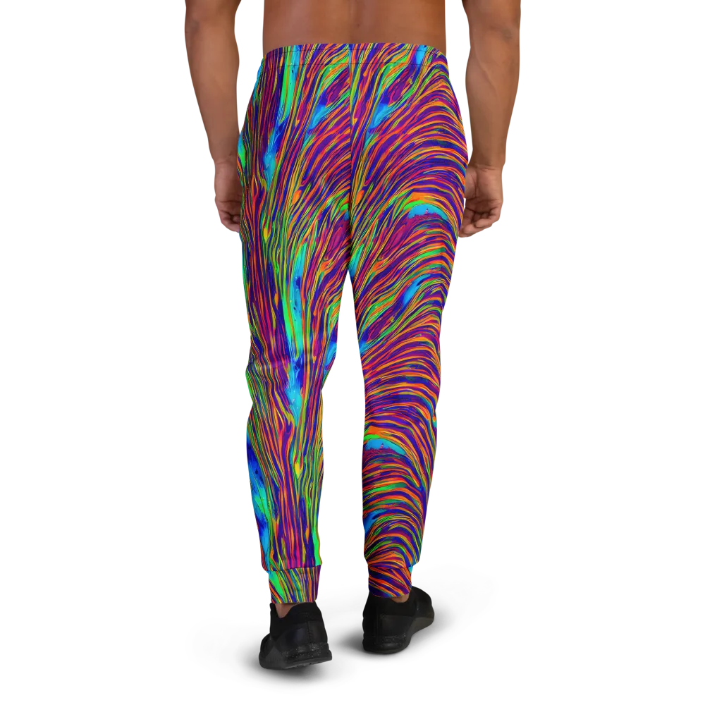 Lux Waves on Men's Joggers — Back