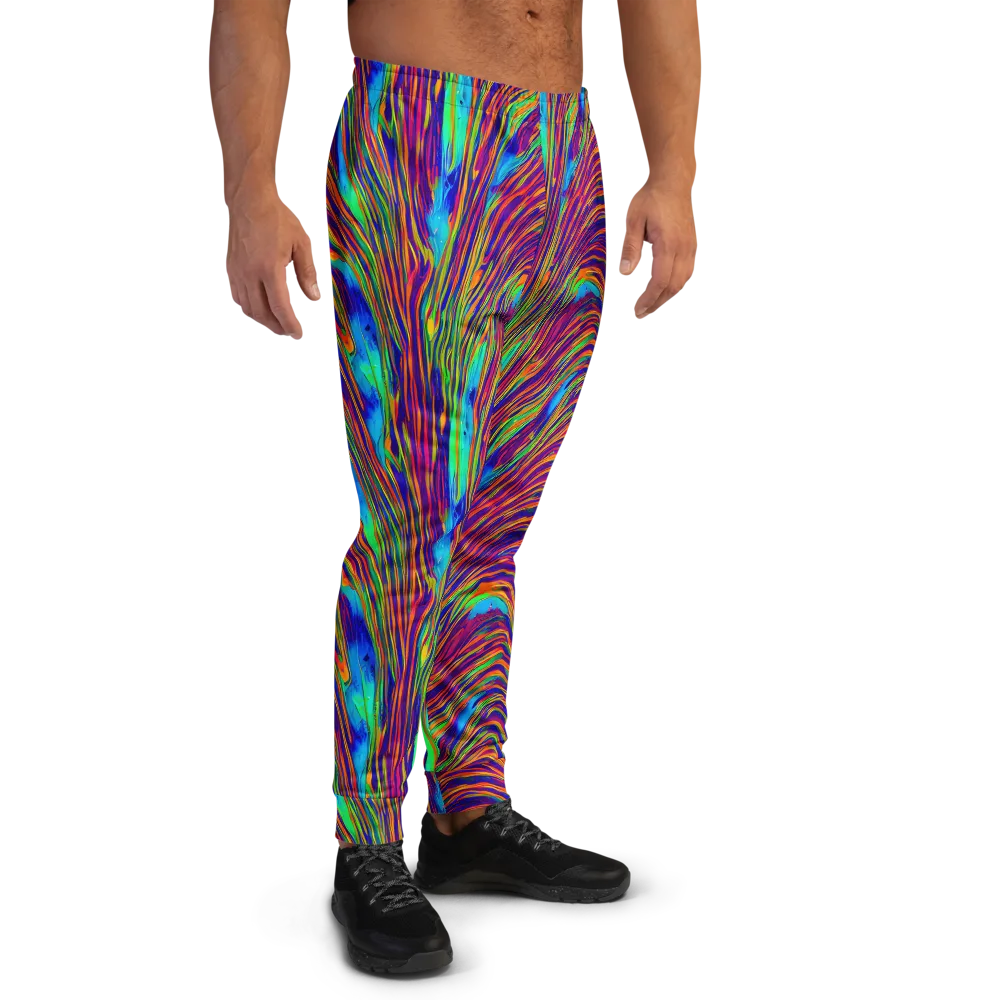 Lux Waves on Men's Joggers — Right