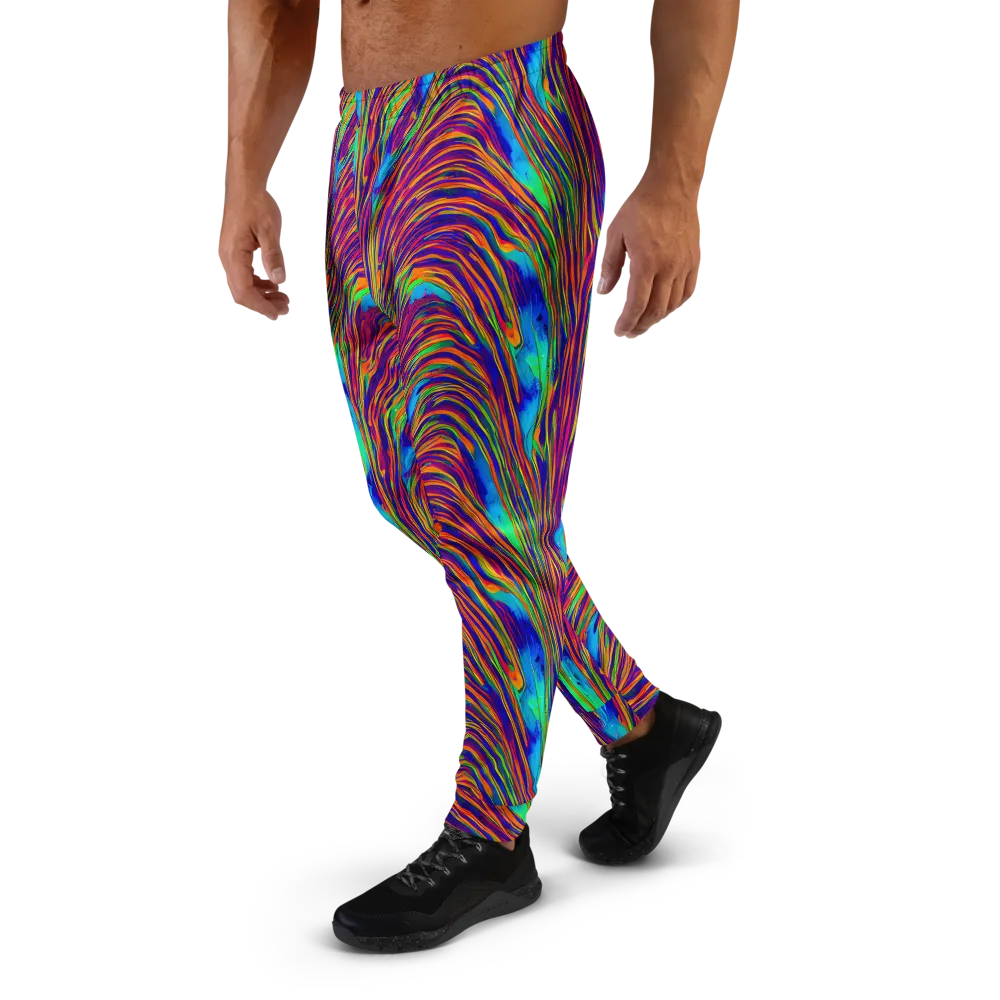Lux Waves on Men's Joggers — Left