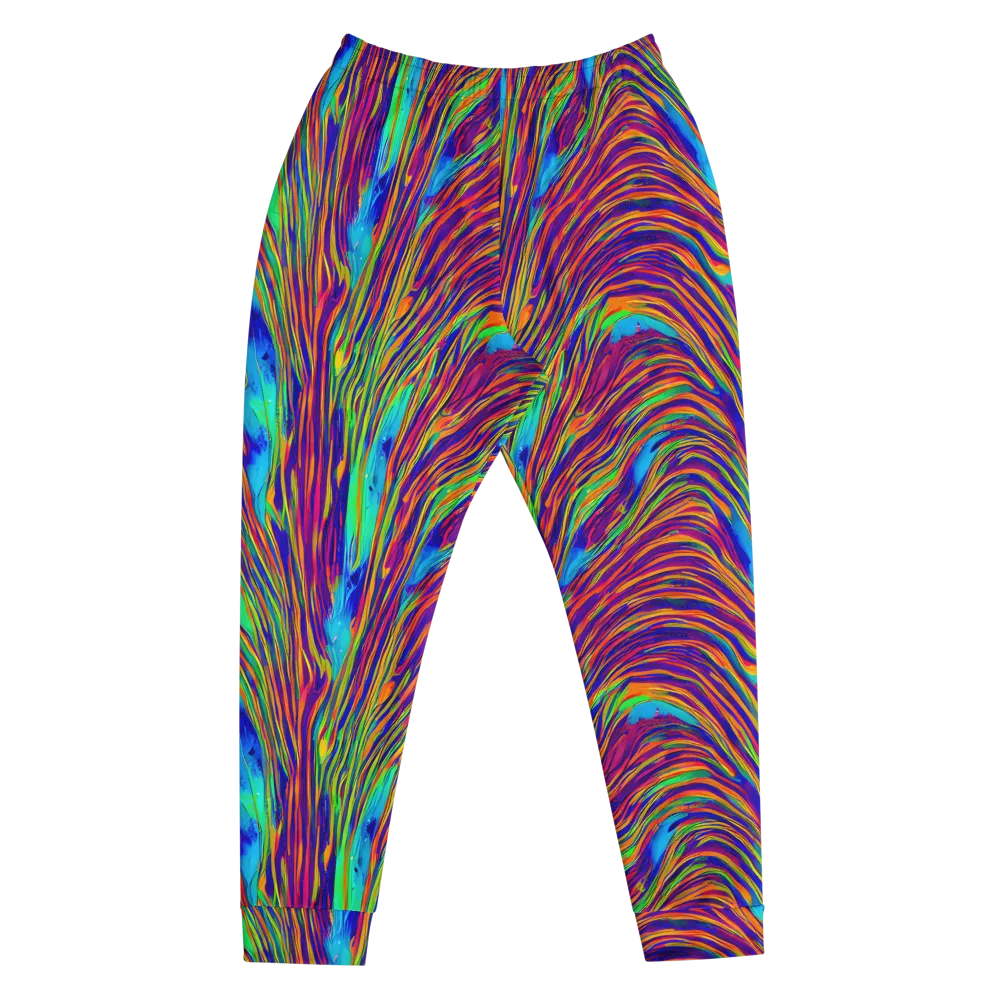 Lux Waves on Men's Joggers — Front