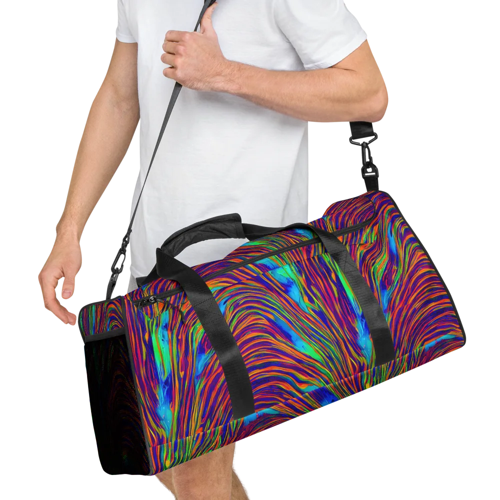 Lux Waves on Duffle Bag — Right Front
