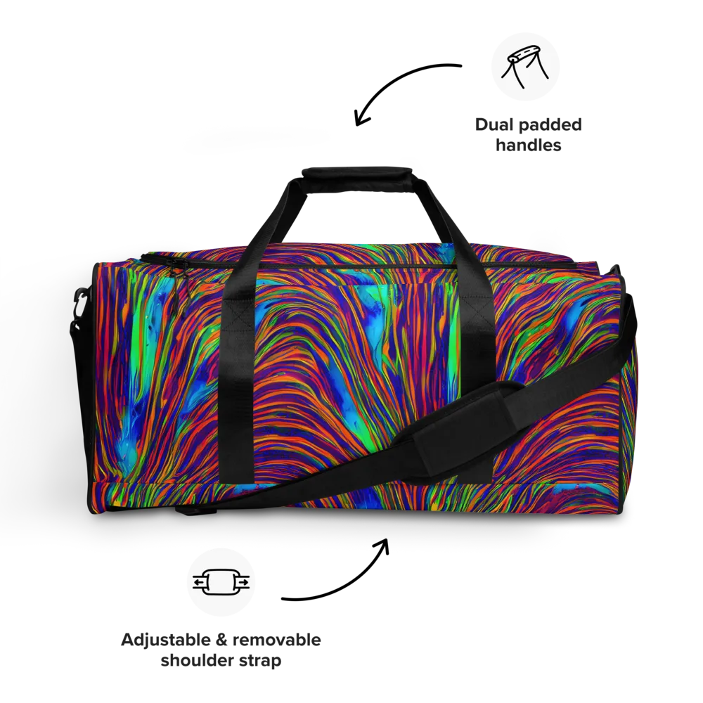 Lux Waves on Duffle Bag — Front