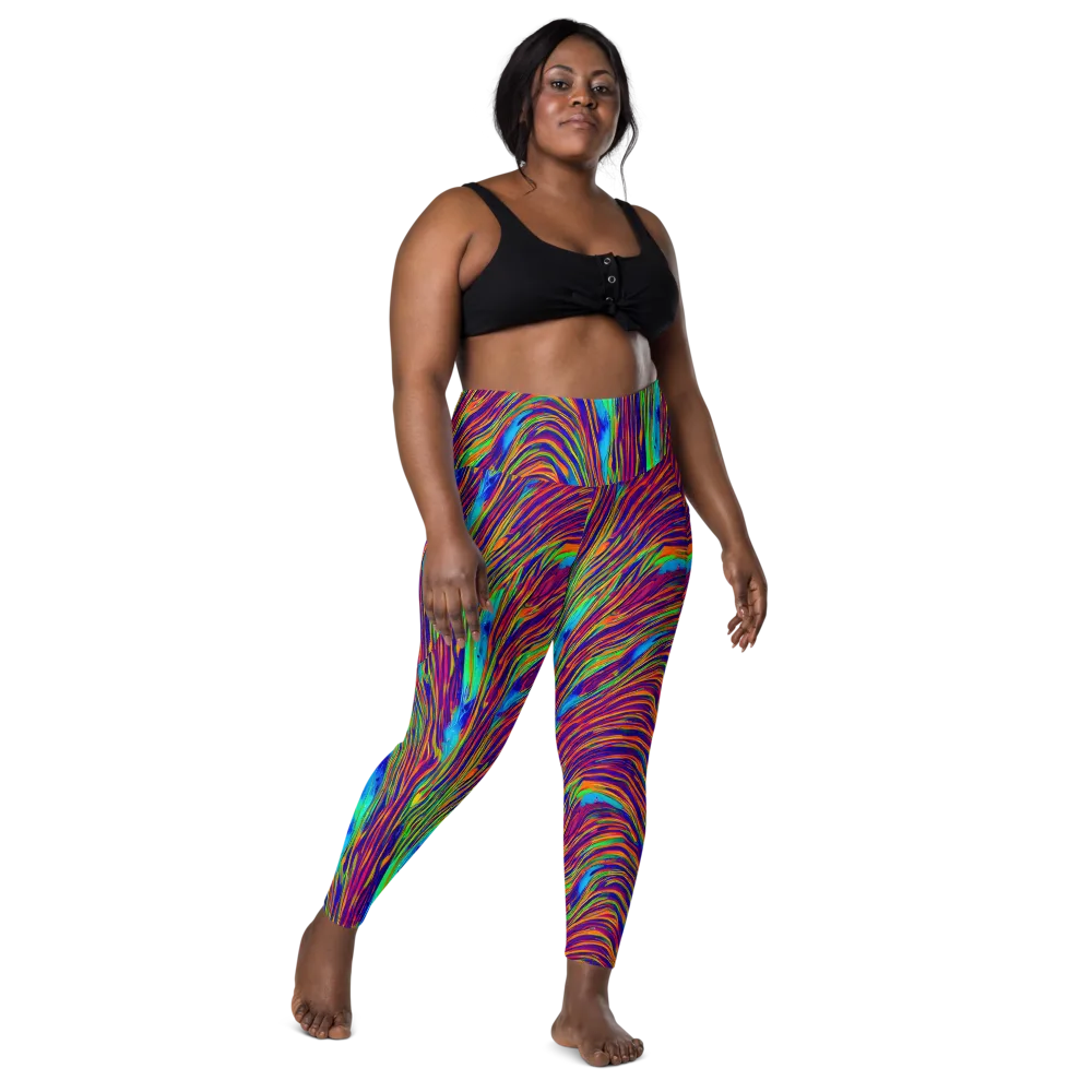 Lux Waves on Leggings with Pockets — Front