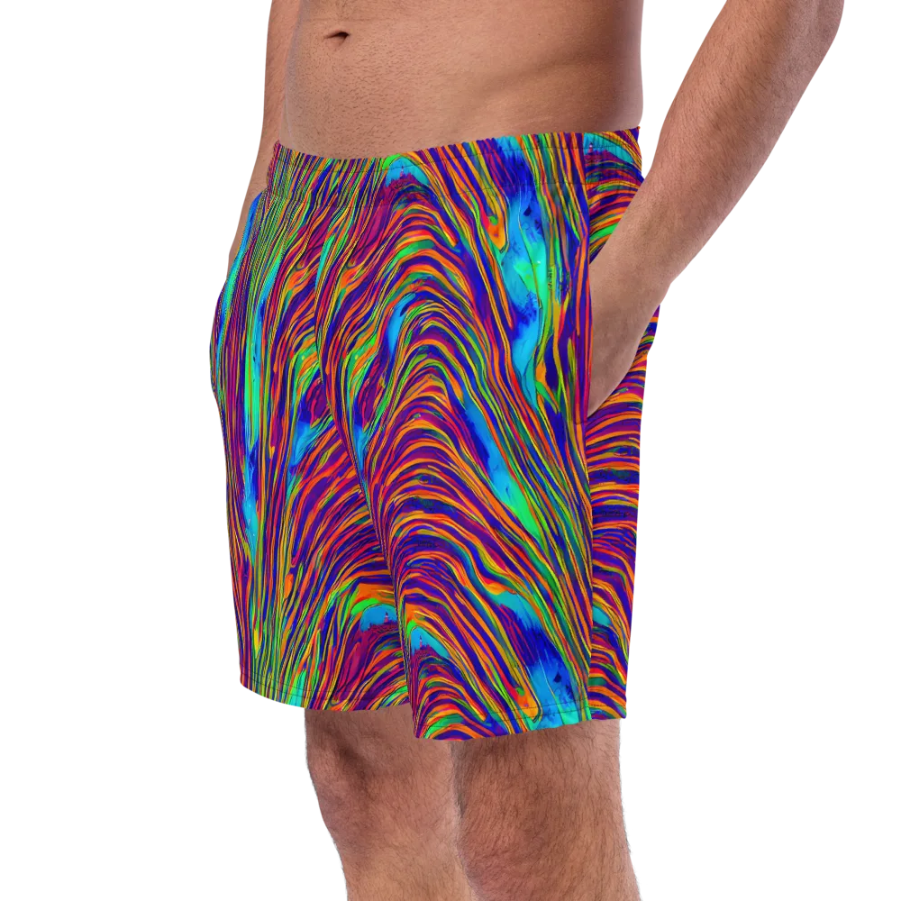Lux Waves on Swim Trunks — Left Front