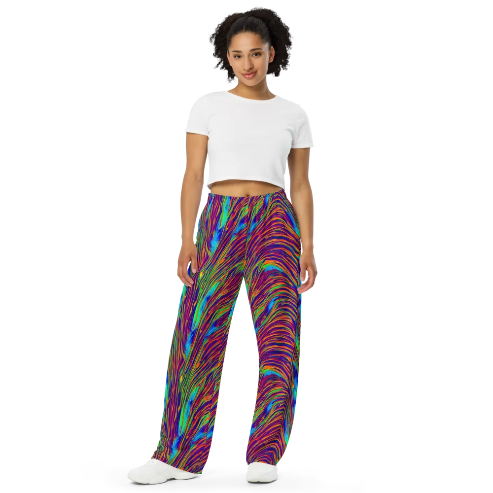 Lux Waves on Wide-Leg Pants — Front