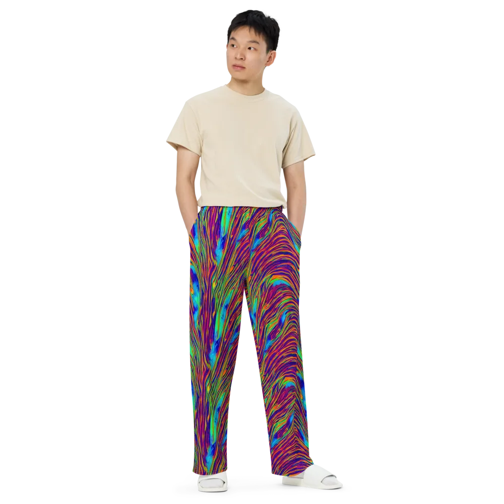 Lux Waves on Wide-Leg Pants — Front