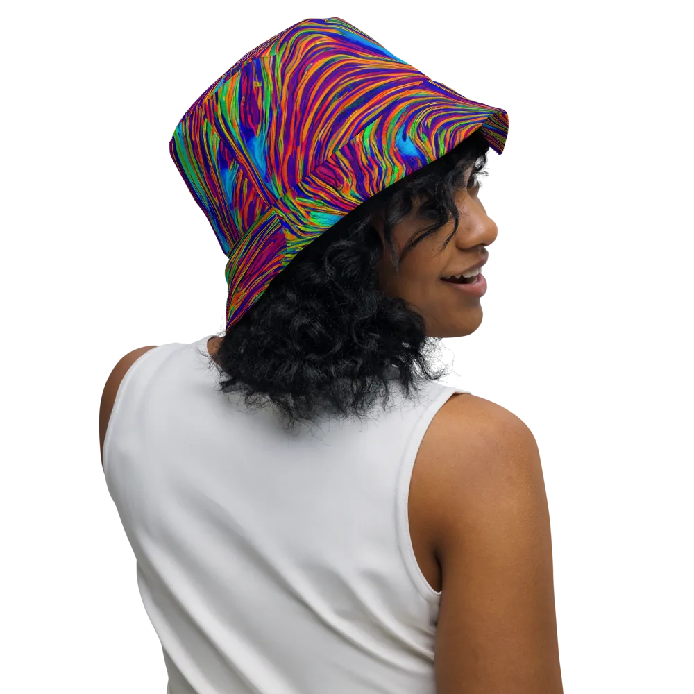 Lux Waves on Reversible Bucket Hat — Right Outside